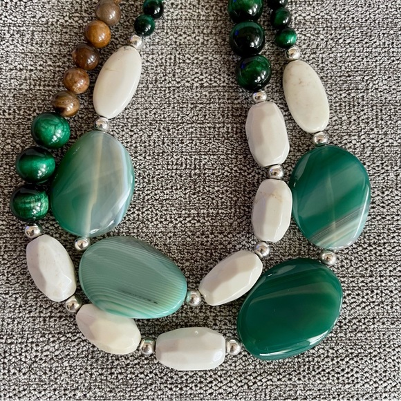 NWT Barse Agate Jasper & tigers eye necklace; Sterling silver; Genuine stone - Picture 5 of 7